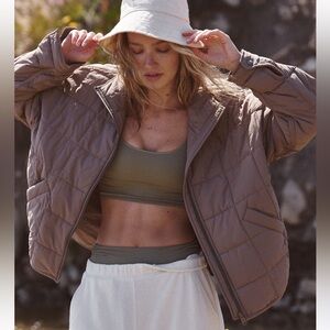 Free People Movement Pippa Packable Puffer Jacket | Fossil | Large
